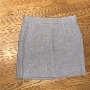 Beige J Crew Mini Skirt